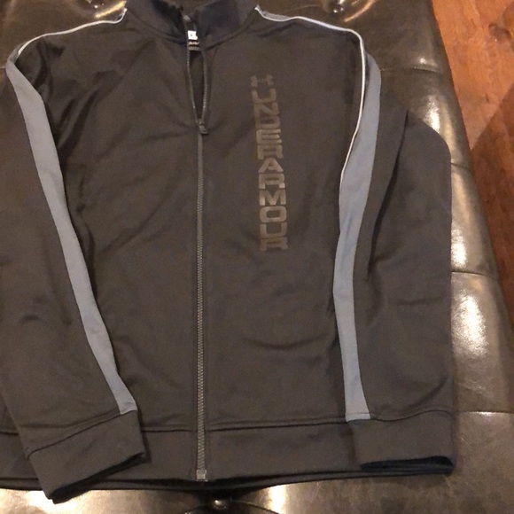 Under Armour,L, long sleeve jogging jacket, black/gray. - Picture 5 of 8